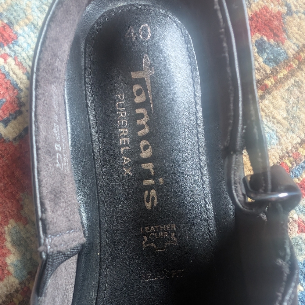 Tamaris, Slingback, Platform, Leather Sandals NWOT - Picture 2 of 6